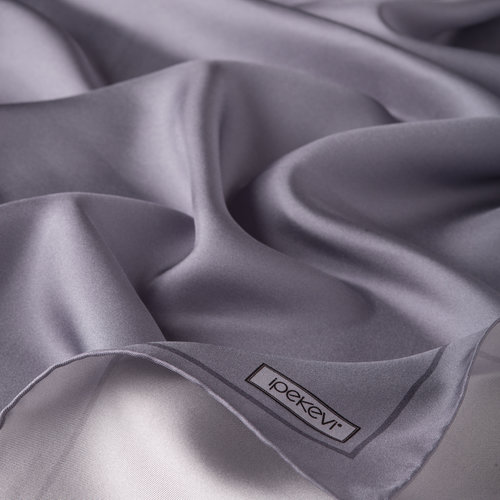 Silver Frame Silk Twill Scarf