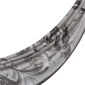 ipekevi - Silver Grey Mono Flow Print Tencel Scarf