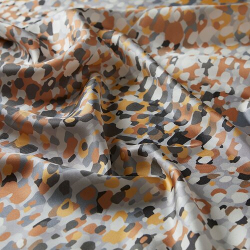 Silver Illusion Twill Silk Scarf