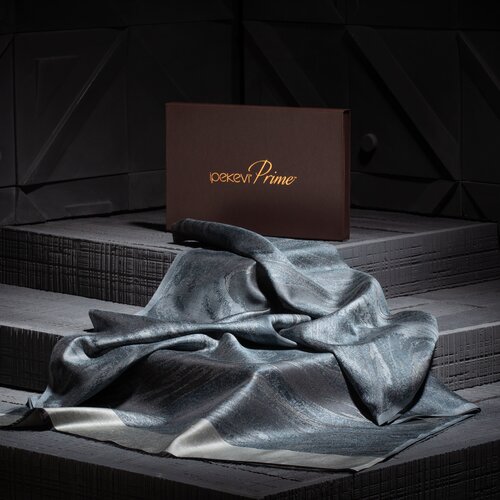 Silver Jacquard Prime Silk Scarf