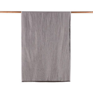 Silver Lurex Silk Scarf - Thumbnail