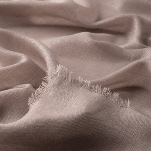 Silver Lurex Wool Silk Scarf - Thumbnail