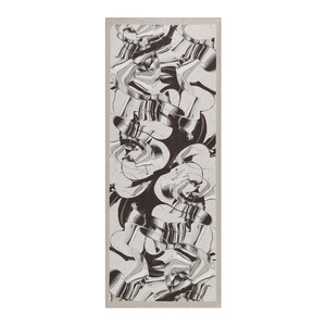 Silver Marble Flow Tencel Scarf - Thumbnail