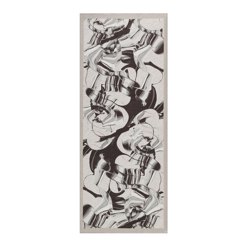 Silver Marble Flow Tencel Scarf