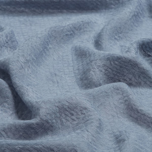 Silver Maze Print Cotton Scarf - Thumbnail