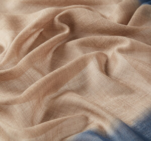 ipekevi - Silver Mink Gradient Wool Silk Scarf (1)
