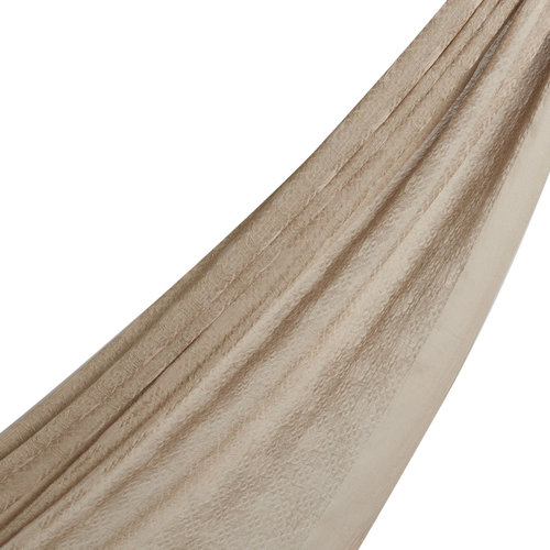 Silver Mink Maze Print Cotton Scarf