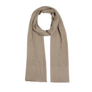 Silver Mink Maze Print Cotton Scarf - Thumbnail