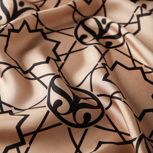 Silver Mink Seljuk Monogram Silk Twill Scarf