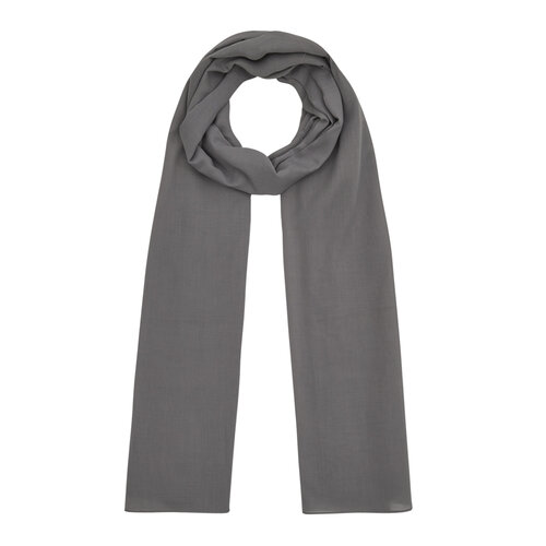 Silver Plain Cotton Scarf