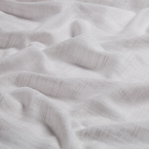 Silver Plain Cotton Silk Scarf - Thumbnail