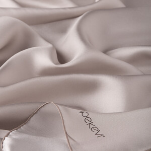 ipekevi - Silver Plain Silk Twill Scarf (1)