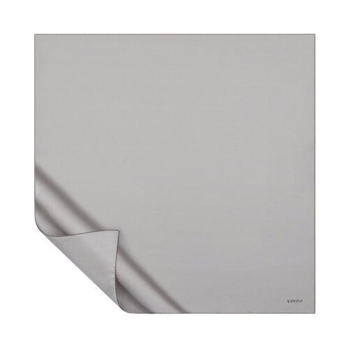 Silver Plain Silk Twill Scarf