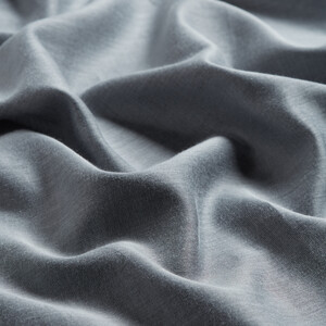 Silver Reversible Cotton Silk Scarf - Thumbnail