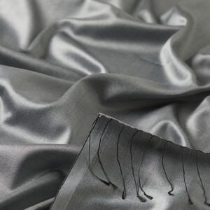 ipekevi - Silver Shantung Silk Scarf (1)