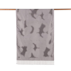 Silver Spray Paint Print Silk Scarf - Thumbnail