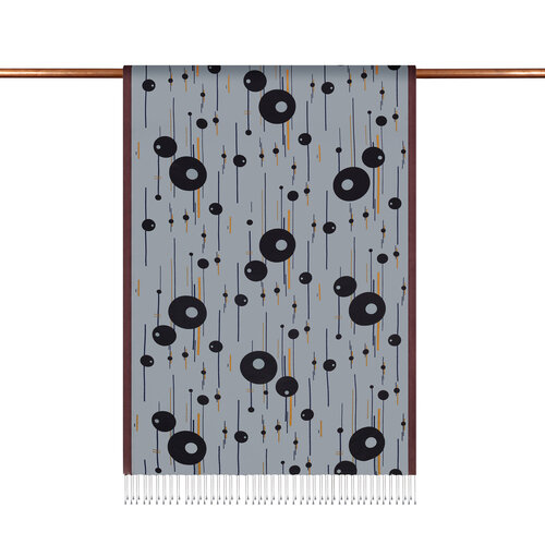 Silver Spring Cosmic Traces Print Silk Scarf