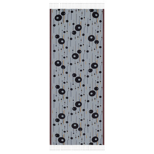 Silver Spring Cosmic Traces Print Silk Scarf - Thumbnail