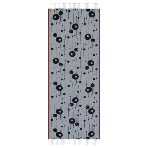 Silver Spring Cosmic Traces Print Silk Scarf