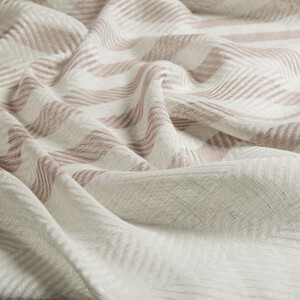 Silver Striped Linen Cotton Scarf - Thumbnail