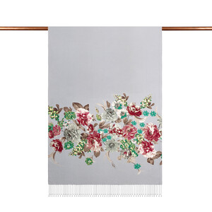 ipekevi - Silver Yediveren Tarhi Print Silk Scarf (1)