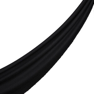 ipekevi - وشاح صوف رجالي بنقشة متعرجة لون أسود