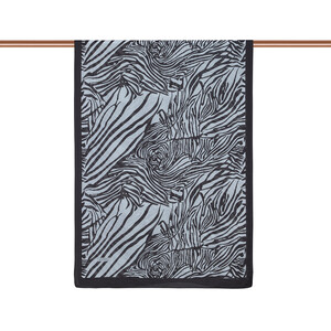 ipekevi - Siyah Beyaz Zebra Desenli Tensel Şal (1)