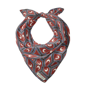 ipekevi - Siyah Bordo Şam İşi Sedef Saten İpek Mendil (1)