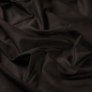 ipekevi - Black Plain Cotton Scarf (1)