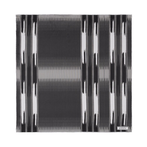 Siyah Füme Karadeniz Keşanı Saten İpek Mendil 