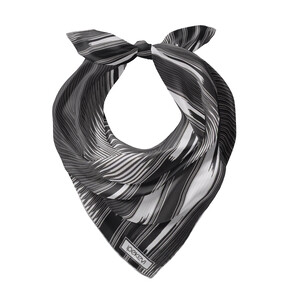 ipekevi - Siyah Füme Karadeniz Keşanı Saten İpek Mendil (1)