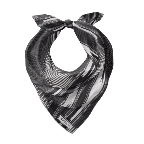 Siyah Füme Karadeniz Keşanı Saten İpek Mendil 