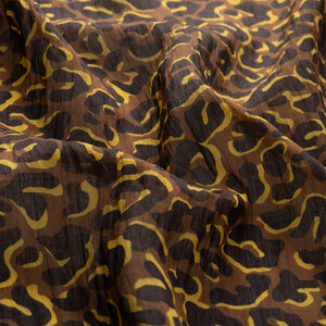 ipekevi - Siyah Gold Leopar Desenli Tensel Eşarp (1)