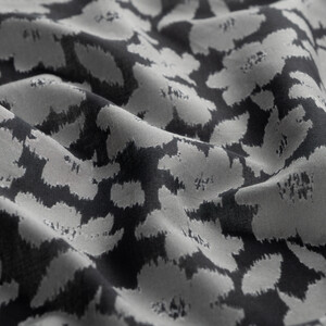 ipekevi - Siyah Gümüş Portakal Çiçeği Pamuk Eşarp (1)