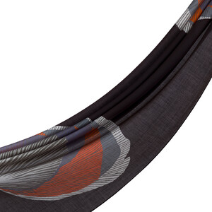 Siyah İpek Ağacı Desenli Tensel Şal - Thumbnail