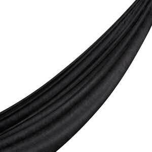 ipekevi - شال قطن وحرير تصميم هندسي لون أسود