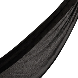 ipekevi - شال قطن ساده لون أسود