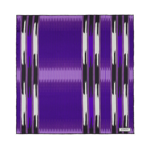 Siyah Mor Karadeniz Keşanı Saten İpek Mendil 