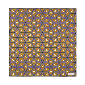 ipekevi - Siyah Yağ Yeşili Şam İşi Sedef Saten İpek Mendil