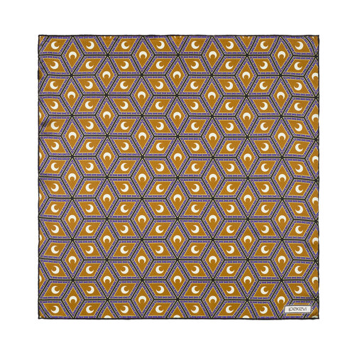 Siyah Yağ Yeşili Şam İşi Sedef Saten İpek Mendil