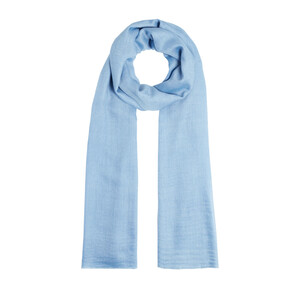 Sky Blue Cashmere Silk Prime Scarf - Thumbnail