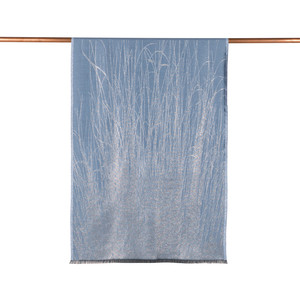 ipekevi - Sky Blue Lurex Silk Scarf (1)