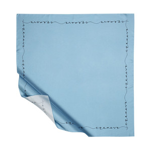 Sky Blue Signature Silk Twill Scarf - Thumbnail