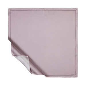 Soft Lilac Frame Silk Twill Scarf - Thumbnail