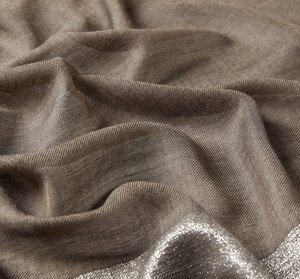 ipekevi - Soil Lurex Farba Wool Silk Scarf (1)