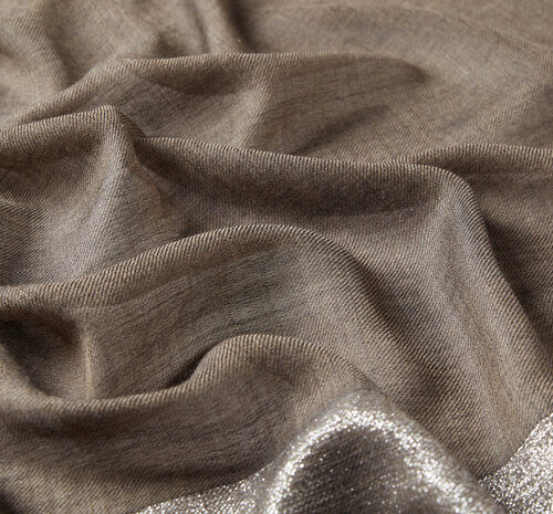 Soil Lurex Farba Wool Silk Scarf