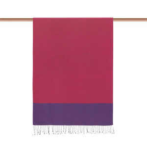 Sour Cherry Green Reversible Silk Scarf - Thumbnail