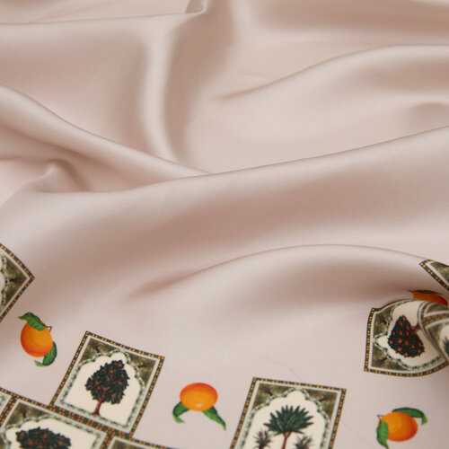 Stone Alhambra Twill Silk Scarf