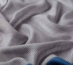 Stone Bordered Wool Silk Scarf - Thumbnail