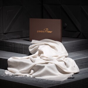 Stone Cashmere Silk Prime Scarf - Thumbnail